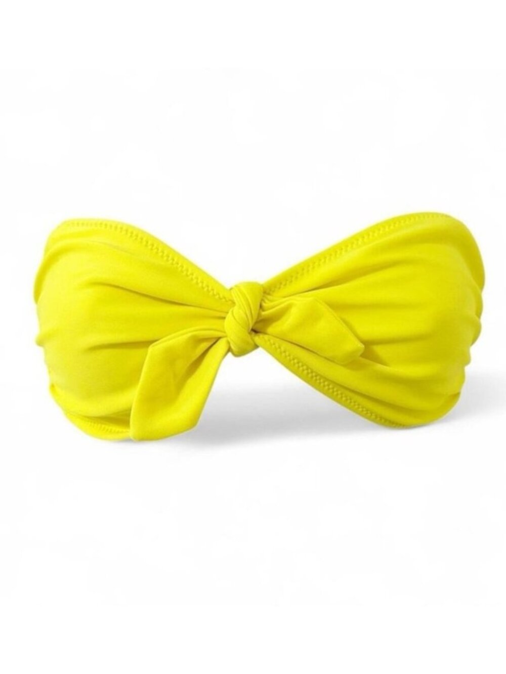 Y2k Women’s Bikini tube Top crop Swim Bandeau Strapless medium yellow boho chic